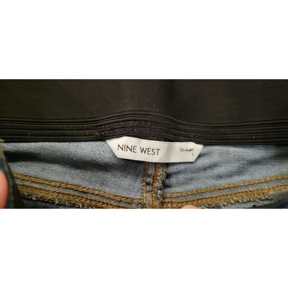 Women's Nine West Stretch Jeans - Size 0 Straight Leg Color BLue NEW - Picture 6 of 8